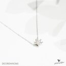 Dây chuyền bạc 925, thiết kế hình vương miện blingbling DCCROWN.340