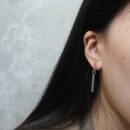 Khuyên bạc 925, họa tiết xích nối KDD2.270