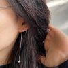 Khuyên xích bạc 925, họa tiết xích thanh bi dài KX2.230 - Hình ảnh 3