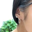 Khuyên bạc 925, họa tiết xích KDD2.210