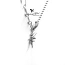 Dây chuyền bạc 925, thiết kế hình tinkerbell mặt tag DC980