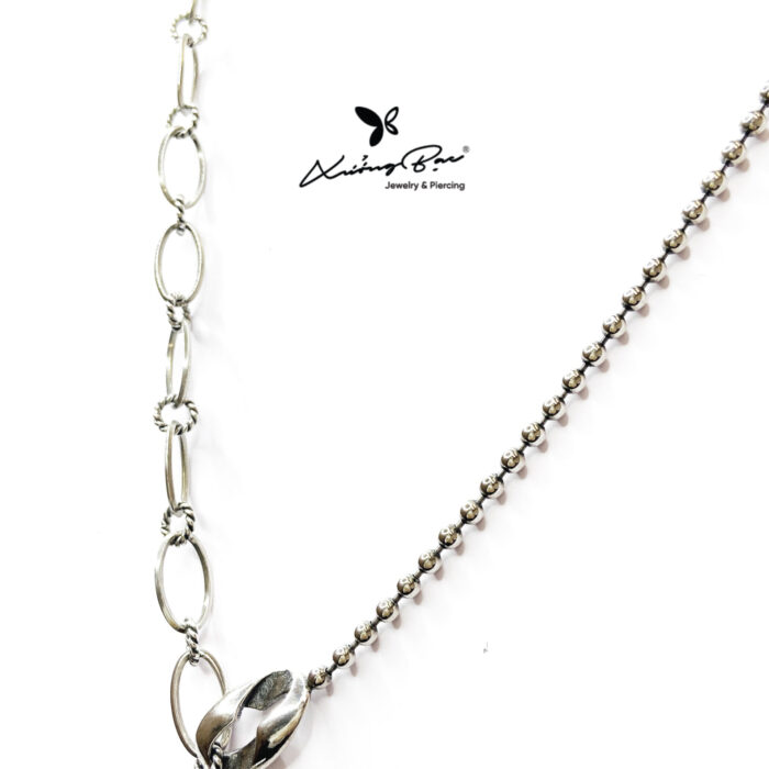 Dây chuyền bạc 925, thiết kế hình tinkerbell mặt tag DC980 - Hình ảnh 4