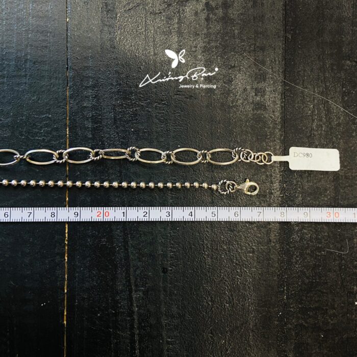 Dây chuyền bạc 925, thiết kế hình tinkerbell mặt tag DC980 - Hình ảnh 5