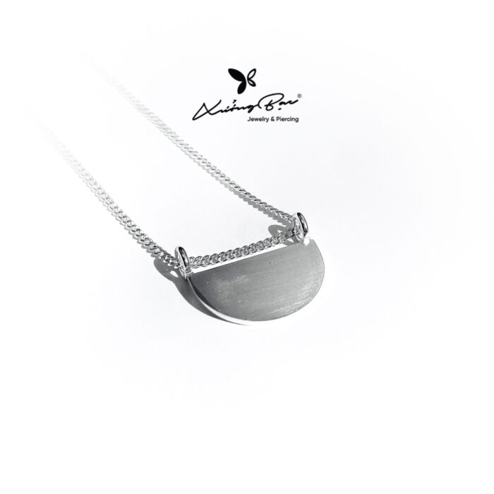 Dây chuyền bạc 925, thiết kế sợi xích mặt tag có thể khắc cho bé DCTE.430