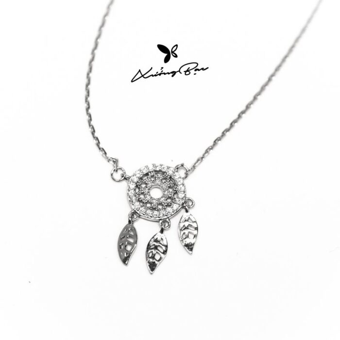 Dây chuyền bạc 925, họa tiết dreamcatcher DCDC380 - Hình ảnh 2
