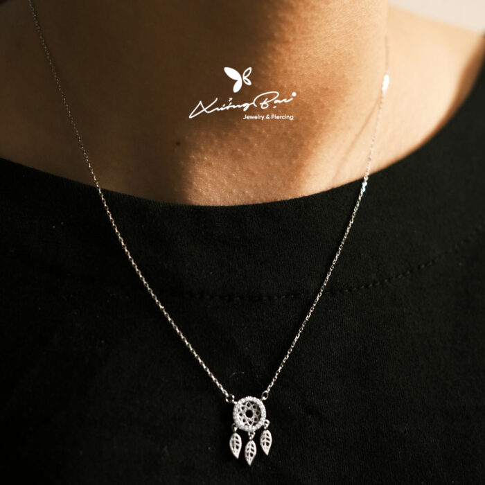 Dây chuyền bạc 925, họa tiết dreamcatcher DCDC380 - Hình ảnh 3