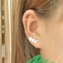 Khuyên tai nữ bạc 925, khuyên kẹp hình cây thông KK110