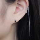 Khuyên xích bạc 925, họa tiết xích thánh giá KX210