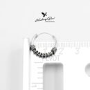 Khuyên bạc Thái thiết kế vòng, họa tiết Thái xoắn cá tính size to KVT105