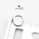 Khuyên tai bạc 925 thiết kế vòng, vòng trơn bấm 3 size KVBT90 - KDV18130 - KDV18140