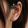Khuyên nụ đá bạc 925, chốt cánh bướm KND55 - Hình ảnh 3