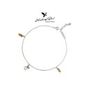 Lắc chân bạc 925, lắc bạc thiết kế hình thỏ đá và cà rốt LC1.305
