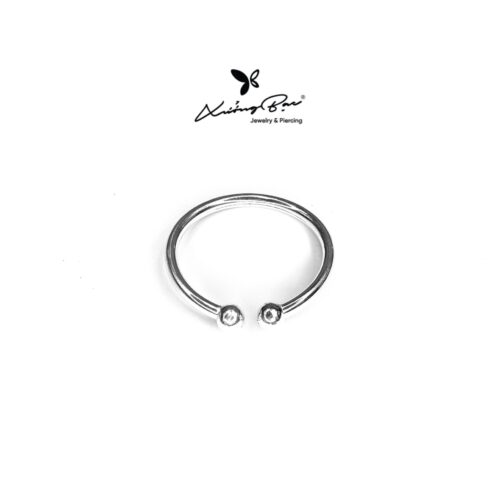 Lắc tay bạc 925, thiết kế kiểu kiềng rỗng trơn KTER.230