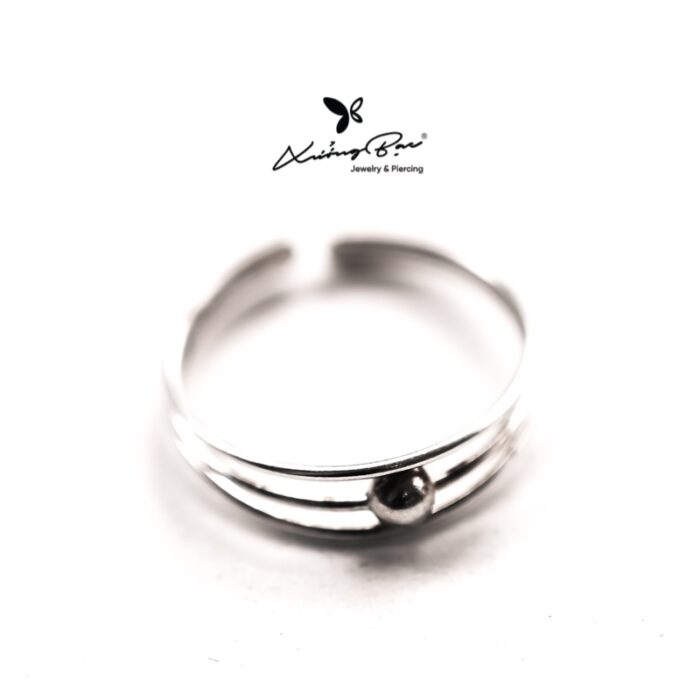 Nhẫn unisex cá tính trẻ trung Xưởng Bạc, nhẫn bạc 925 hở đeo ngón út RINKY COIL