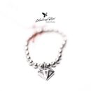 Nhẫn bạc nữ bạc 925 dạng bi, họa tiết charm rơi vương miện NBVD23
