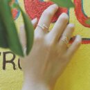 Nhẫn bạc nữ bạc 925, họa tiết vương miện TRIPLE RING