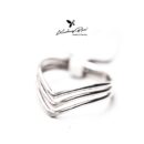 Nhẫn bạc nữ bạc 925, họa tiết vương miện TRIPLE RING