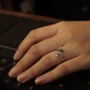 Nhẫn bạc nữ Xưởng Bạc thiết kế đeo tay, nhẫn bạc 925 hình con mèo Lazy Cat Ring