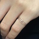 Nhẫn unisex cá tính trẻ trung Xưởng Bạc, nhẫn bạc 925 hở đeo ngón út RINKY COIL