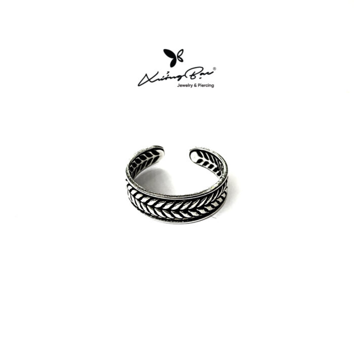 Nhẫn bạc unisex bạc 925, họa tiết thái NT.R255 - Hình ảnh 2